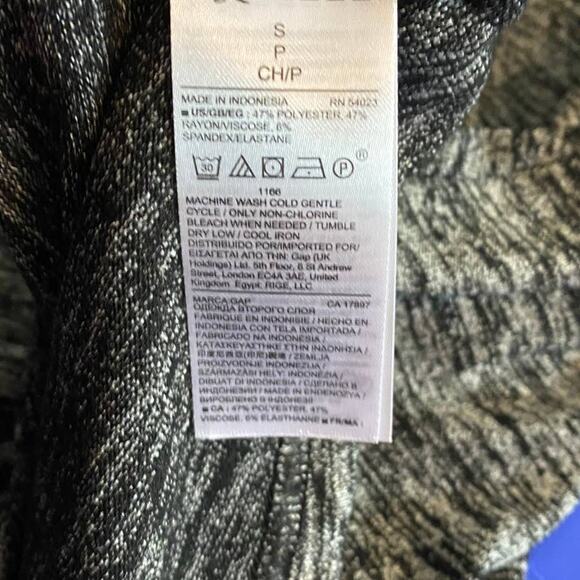 Gap Womens Gray Dress Heather Gray Small Bell Sleeve Polyester Blend - Picture 6 of 8